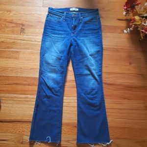 Madewell Cali Demi Boot with Raw Hem Medium Wash  Womens Jeans Style Sz 26